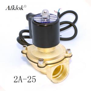 China Brass Electric Water Pressure Valve , 220V AC Water Fountain Valve Low Pressure wholesale