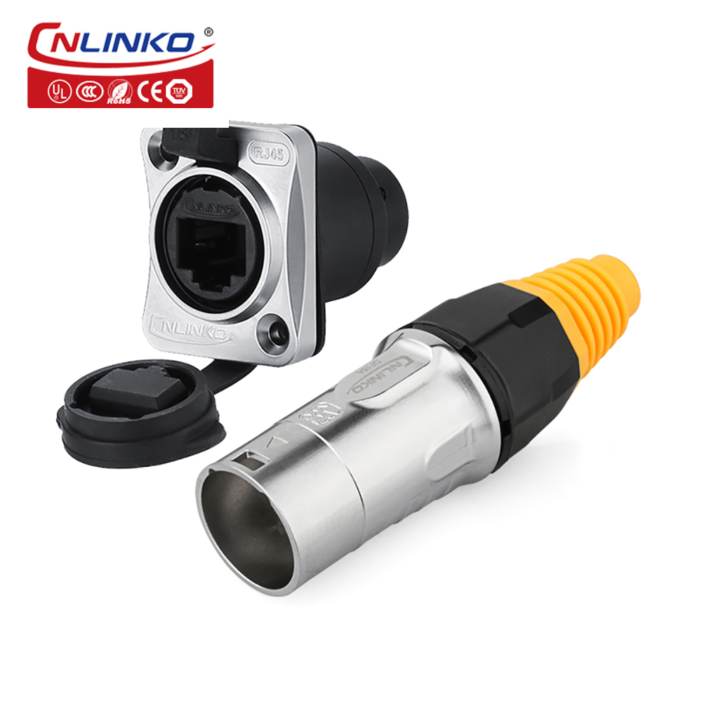China CNLINKO Newest YT-RJ45 Waterproof PCB RJ45 Connector Cat5 Panel Socket Connector wholesale