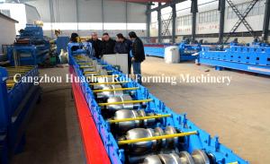 China 10m / Min Downspout Slip Roll Forming Machine Seamless Valley Gutter Making Machine wholesale