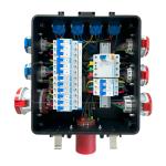 Syntax MP24 Portable Distribution Board 63A Three Phase with Residual PC