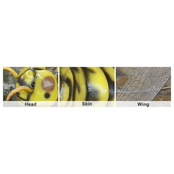 Wind Proof Artificial Sculpture With Animatronic Insects For Long Life Technical Support