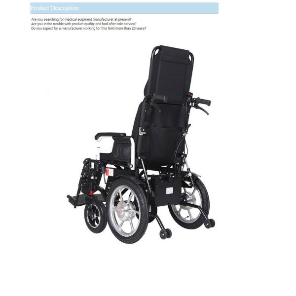 Medical Lightweight Big Wheel Wheelchair Folding Potable Elderly Disabled Electric Wheelchair