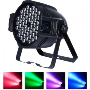 China Mute Fan Cooling RGBW LED Stage Light 54 LEDs Party Club Disco Wedding Light Sound Activated DMX512 on sale