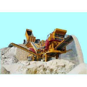 PF1214 Sand Crusher Machine Crawler Mobile Crushing Station 100mm