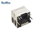 PA6T PBT RJ45 Female Connector Socket Elastic Shell Shield