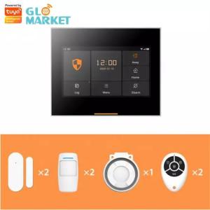 China Glomarket Tuya 4g/Wifi Smart Home Security Alarm DIY System Wireless App Control Anti Theft Security Alarm System on sale