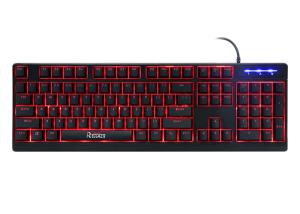 Mechanical Feeling 104 key keyboard , Backlit Ergonomic Keyboard 3 Color Adjustable
