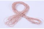 Pink 2mm Round Elastic Cord Braided Elastic String For Bracelets