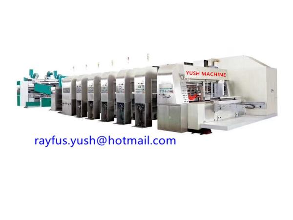 Quality Ffg Box Making Flexo Printer Slotter Die Cutter Folding Gluing Strapping Inline for sale