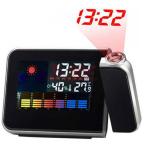 New LED Backlight Digital Weather Projection Alarm Clock Weather Forecast