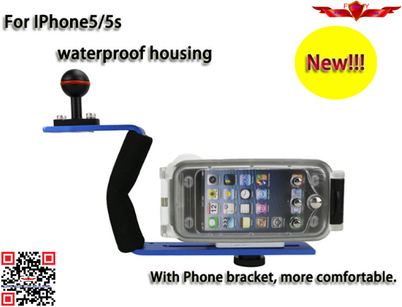 100% Test And Vertify IPX8 40Meters Waterproof Iphone 5/5S Camera Case User Guide Included