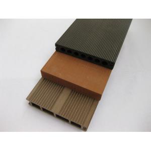 China Grooves WPC Composite Decking For Plastic Interlocking Flooring wholesale