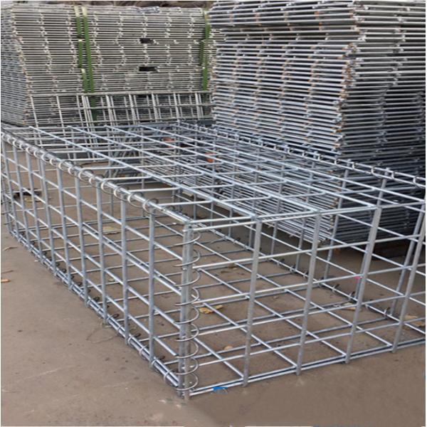 0.5m Width 1m Length Rock Basket Retaining Wall 4x1x1m Welded Mesh Gabion