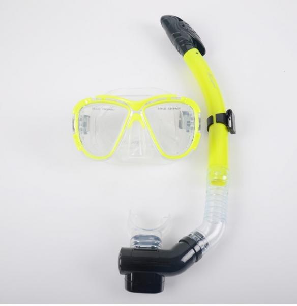 Diving equipment silicone diving mask set of underwater ventilation pipeDiving mask + snorkel