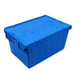 Logistic Warehouse Storage Containers Stackable Plastic Crates With Lids