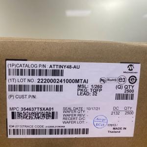 China ATTINY48-AU ATMEL AVR series Microcontroller IC 8-Bit 12MHz 4KB (2K x 16) FLASH 32-TQFP (7x7) wholesale