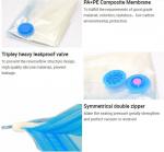 Eco-Friendly zipper industrial vacuum storage bag, zipper vacuum cleaner filter