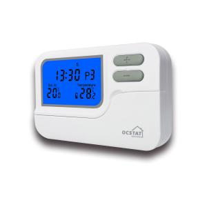 China ABS Programmable Thermostat With Wireless Remote Sensor Rf Room Thermostat on sale