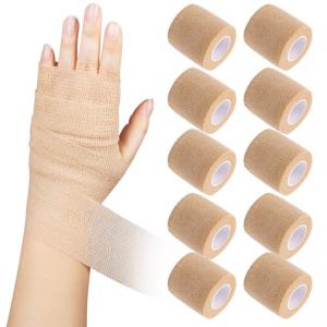 China Self Adhesive Sports Tape Wrist Ankle Sterile Gauze bandage Rolls Surgical Gauze Rolls wholesale