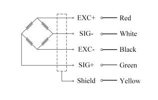 WL-118 High Accuracy Load Cell 30-500kg 0.018% Error With Custom Cable
