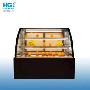China 1.8m Commercial Cake Showcase Glass Cooler Bakery Display Cabinet Showcase Hcs-18 on sale