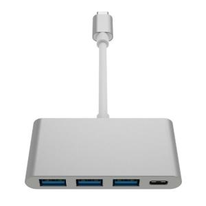 Tinned Copper 3A 5Ggbs TYPE C TO USB 3.1 PD+3*USB3.0 USB Hub Adapter