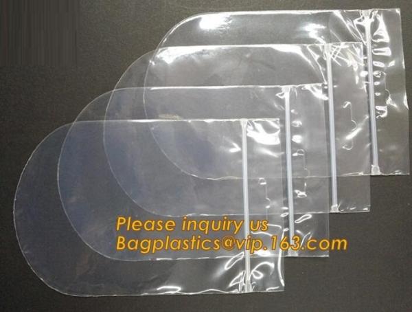 Quality Round bottom polypropylene zip lock bag, CD bag, round reclosable bag, round reusable zip lock bag, round grip seal pack for sale