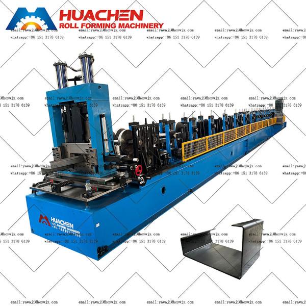 Quality C60-250 Automatically C Channel Machine Light C Purlin Roll Forming Machine for sale