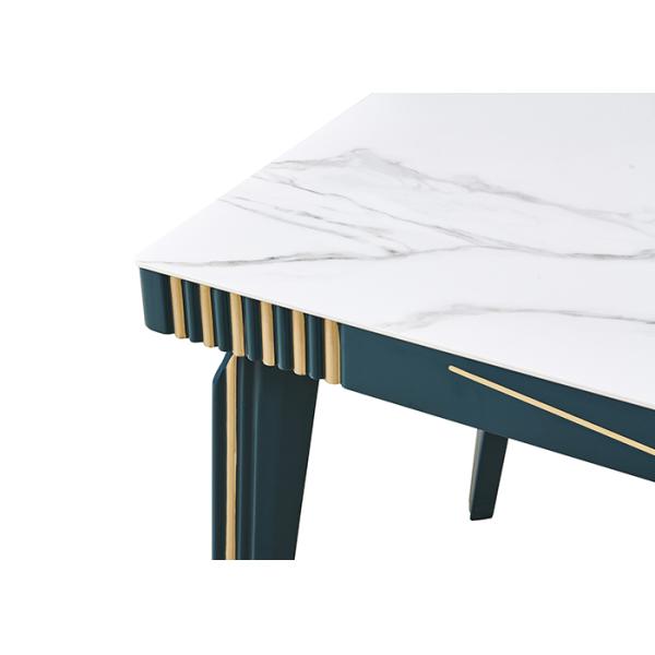 Modern Solid Wood Marble Rock Slate Dining Table