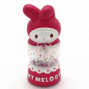 China Polyresin Clear Water Red HelloKitty Movie Snow Globes wholesale