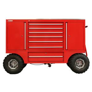 Conveniently Store Tools with Removable Large Garage Workbench and 96 Inch Tool Chest