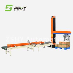 China Stacking Height 1.8m Auto Robotic Stacker Palletizer System Single Column Palletizing Machine wholesale