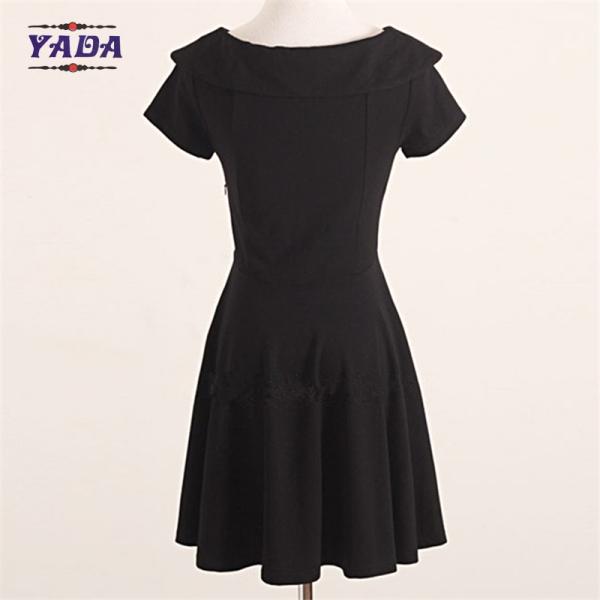 Ladies lolita collar pattern design party wear patterns loose t-shirt summer skirt t shirt dress with high quality