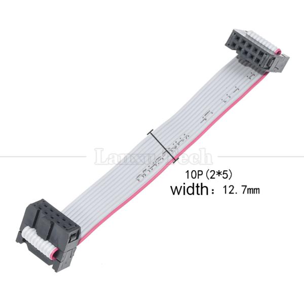 Customized 4 to 80 10 16 18 20 30 40 50 60 64 PIN 1.27mm Pitch FCC IDC 2.54mm Connector Flat Ribbon Cable