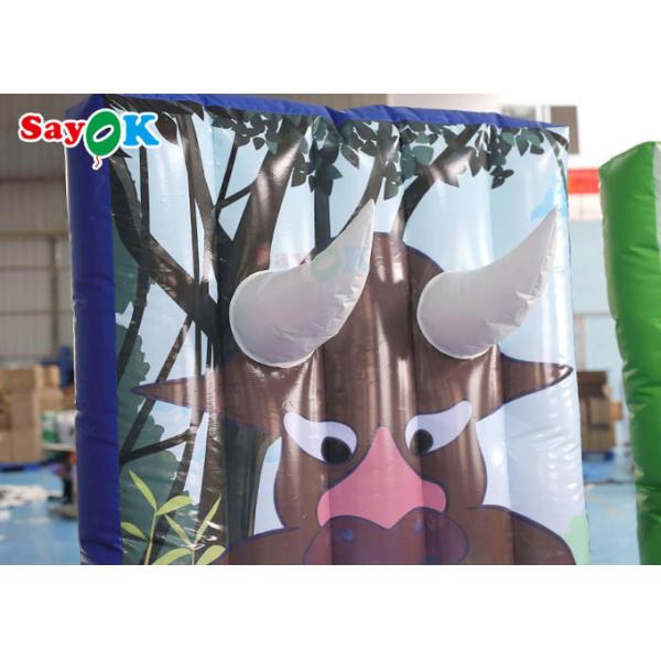 Interactive Tarpaulin Inflatable Sports Games For Team Building Screen Printing