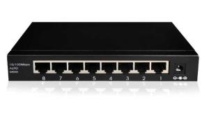 ​10 100M 8 Port Fast Ethernet Switch External Power Adapter Supply Fiber Ethernet Switch