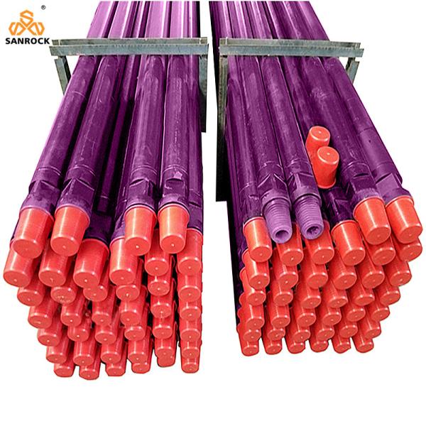 API Thread Drill Pipe 76mm 2m Upsetting Process And Nitriding Treatment Drill Rod