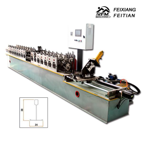 Quality Automatic Main And Cross T Grid Steel Deck Forming Machine 25mm Column Plate Frame for sale