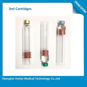China Multi Function Insulin Pen Cartridge 3ml For Insulin Pen Top Cap Plunger  wholesale