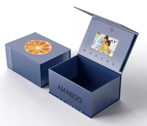 China 7 inch tft screen box 10.1inch IPS Digital lcd screen display brochure box lcd Mailer with video gift box wholesale