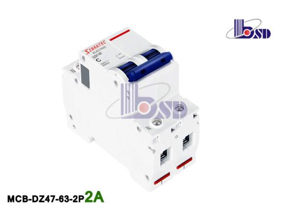 Quality 2 Amp B Curve Circuit Breaker  2Pole Type C Mcb Tripping Curve for sale