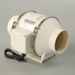 Wall Mounting Mixed Flow Inline Duct Fan With Variable Speed Controller 100mm
