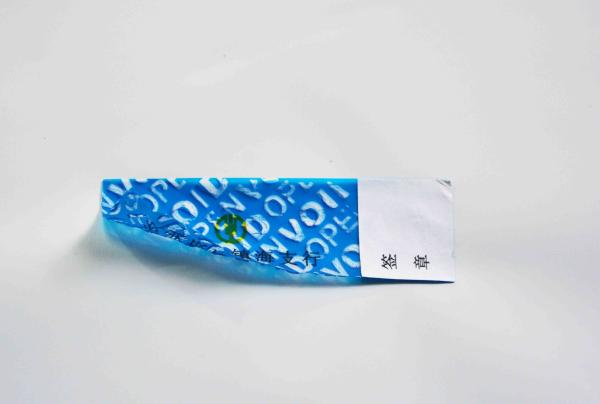 Quality One Time Using Tamper Proof Sealing Tape Sticky Security Label for sale