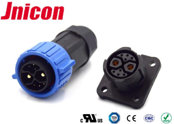 Quality E Vehicles Waterproof Power Connector M23 Push Locking 2 Power 1 Grouding 5 Data for sale