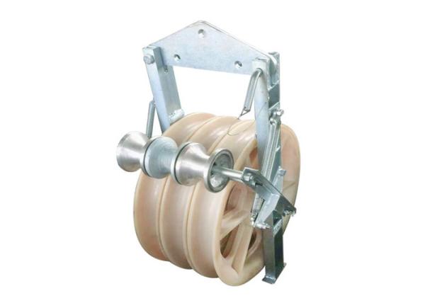Quality Galvanized Transmission Conductor Stringing Block Pulley for sale