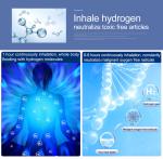 High Flow Rate 1500ml H2 Inhaler Hydrogen Oxygen Mixture Output Gas Generator