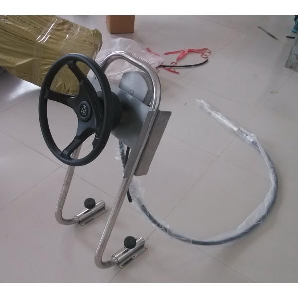 Quality Inflatable Boat Stainless Console With Steering Control System for sale