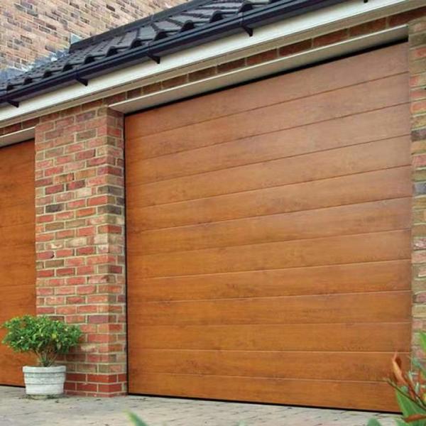 Quality Horizantal Sliding Overhead 16x7 Roll Up Garage Door With PU Panel for sale
