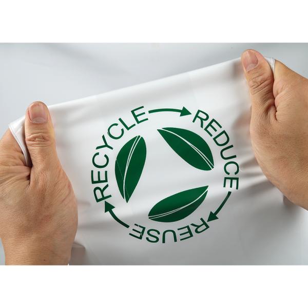 Customizable Compostable Mailing Bag Matte PLA Compostable Bags Eco Friendly With Flexiloop Handle