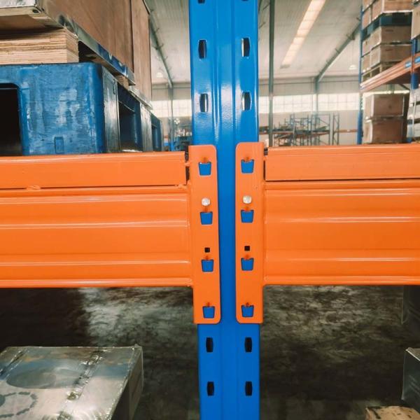 Customized Warehouse Pallet Rack With Orange Industrial Adjustable Heavy Duty Racks